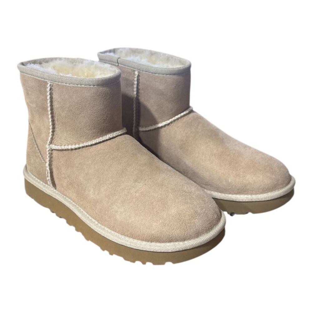 UGG Women's Classic Mini II Slip On Sheepskin Ankle Winter Boot - Sand